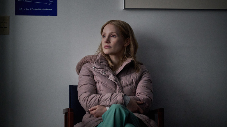 Jessica Chastain as Amy Loughren in The Good Nurse