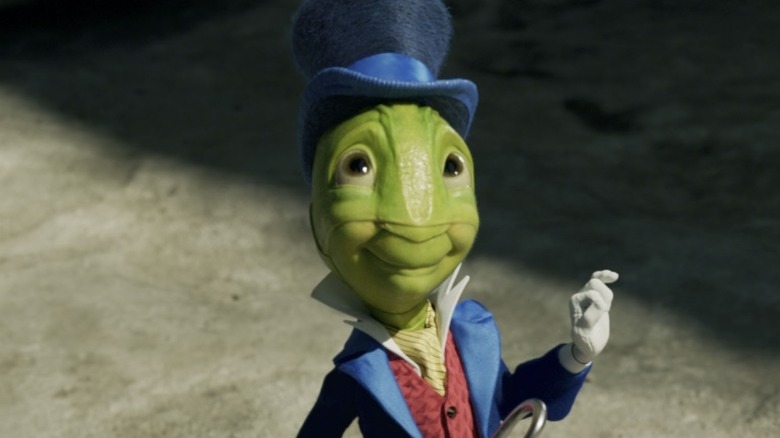 Jiminy Cricket in his suit