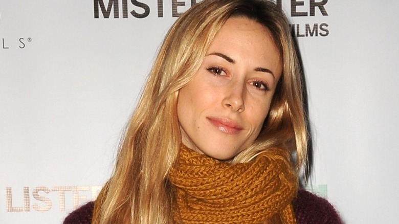 Gillian Zinser wearing a scarf