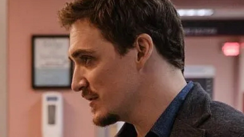 Kyle Gallner with a mustache