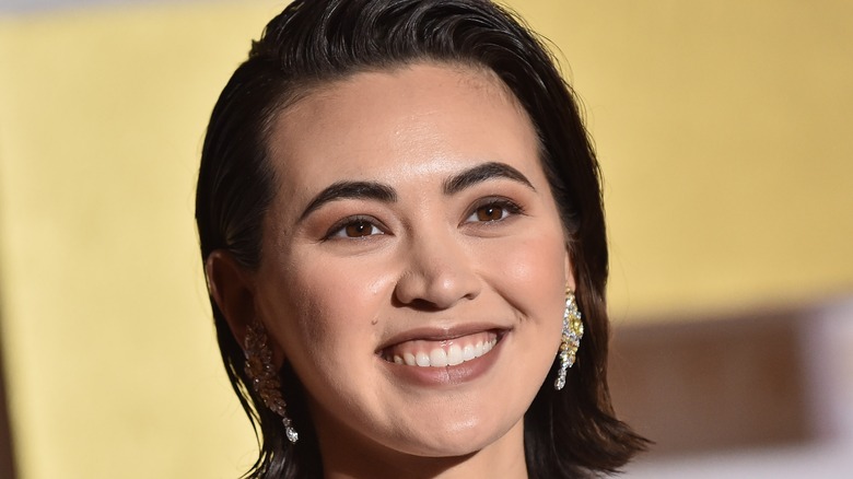 Jessica Henwick smiling at the 2019 Asian American Awards