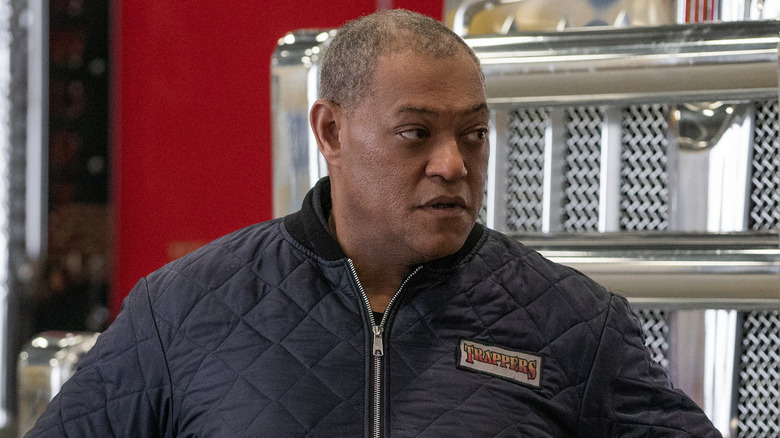 Laurence Fishburne Jim Goldenrod truck grill