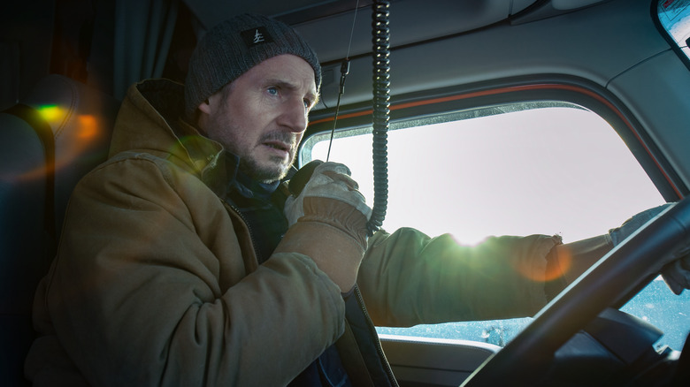 Liam Neeson Mike McCann truck radio