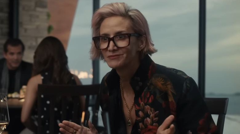 Janet McTeer with glasses