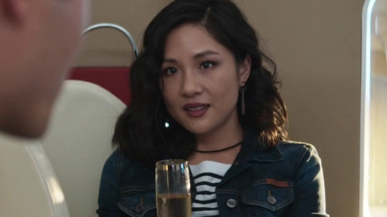 Constance Wu attending a wedding in Crazy Rich Asians