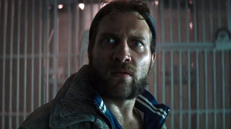 Jai Courtney looking confused as Captain Boomerang