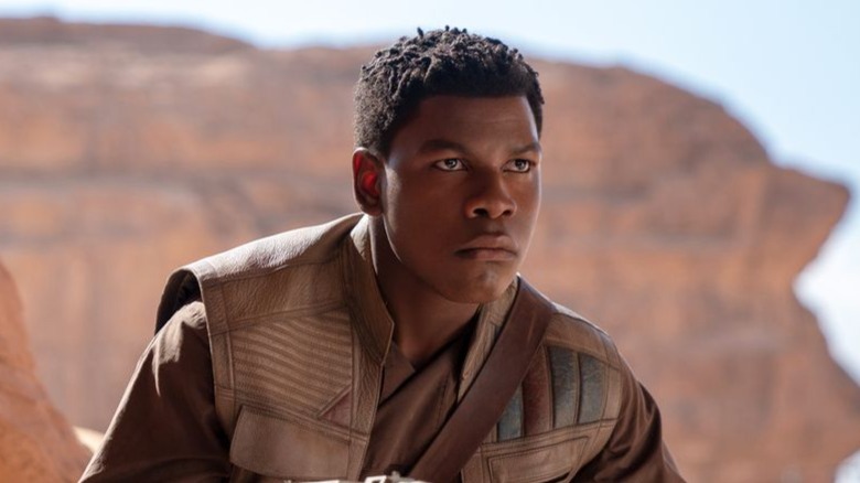 John Boyega frowning