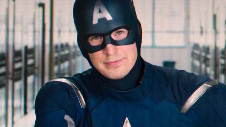 Captain America in high school video