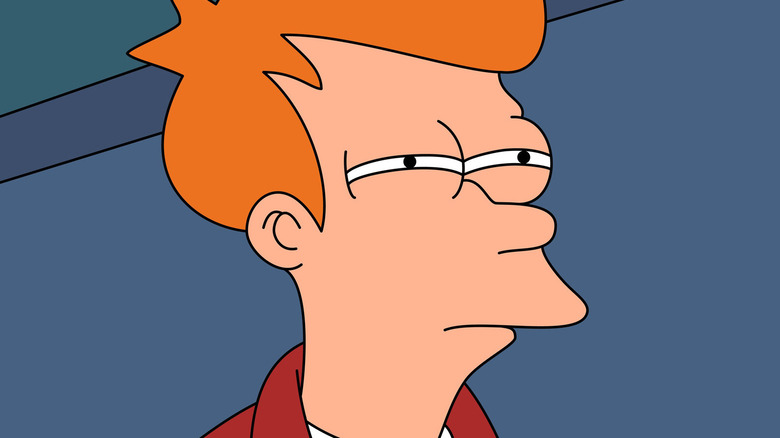 Philip J. Fry squinting