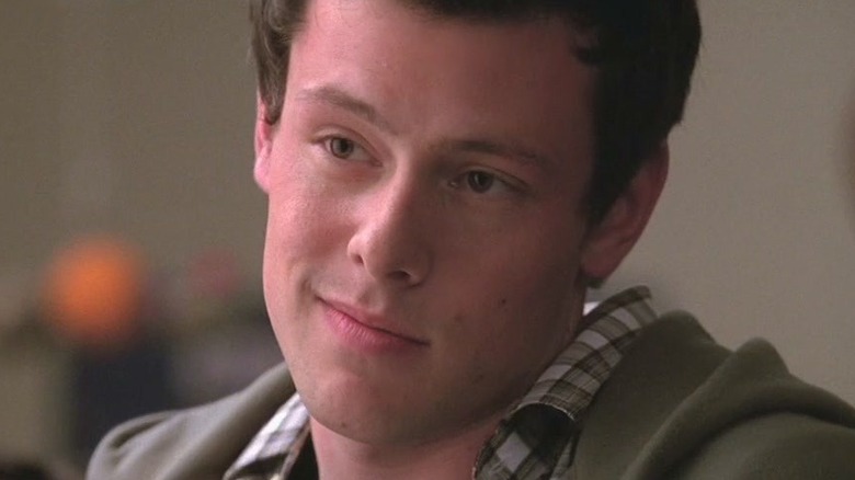 Finn Hudson smirking in class