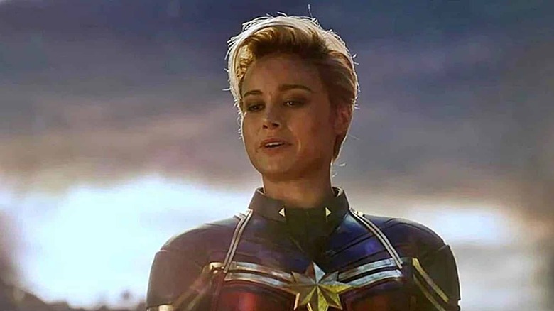 Brie Larson Captain Marvel short hair smiling