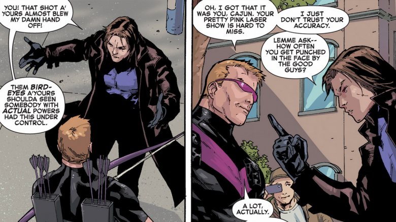 GAMBIT AND HAWKEYE VS AN UNDERGROUND MONSTER