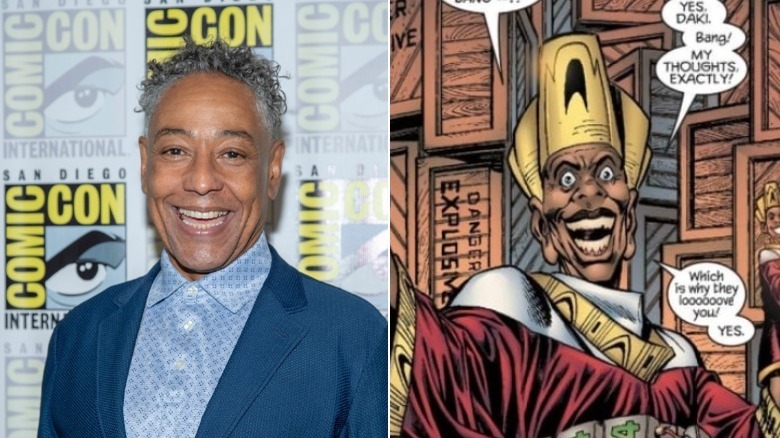 Split image of Giancarlo Esposito and Achebe