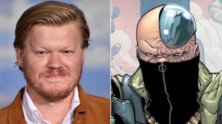 Split image of Jesse Plemons and Massacre