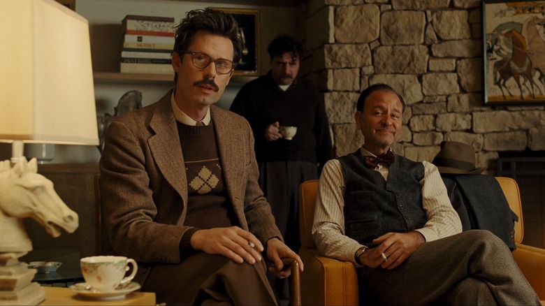 Tom Musgrave, David Krumholtz, and Fisher Stevens in "Hail, Caesar!"