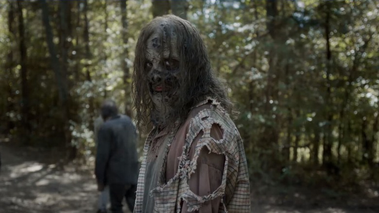 A Whisperer in the woods in The Walking Dead