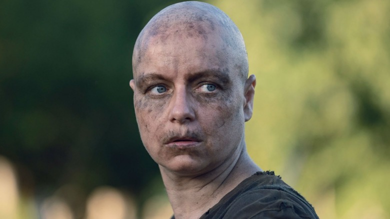 Alpha, the leader of The Whisperers on The Walking Dead