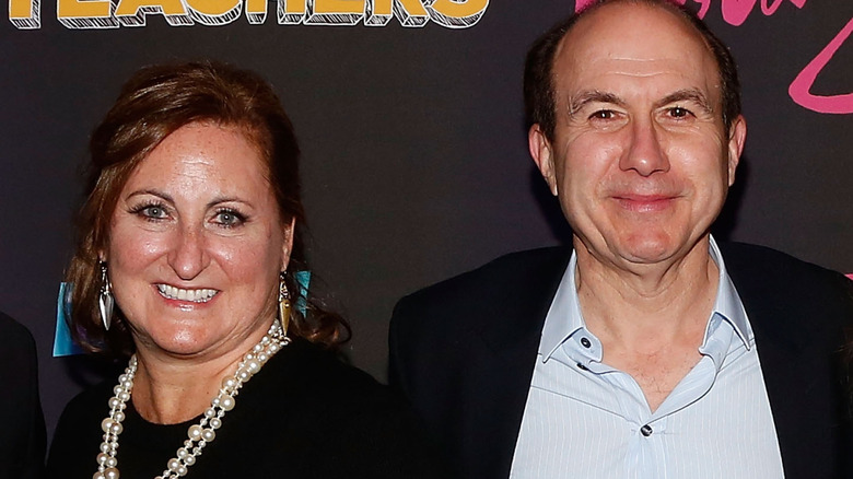 Nickelodeon President Cyma Zarghami and President and CEO of Viacom Philippe Dauman posing at Younger Season 2 premiere (2016)