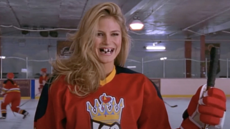 Heidi Klum in hockey gear 