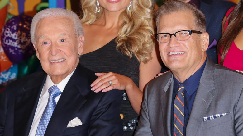 Drew Carey and Bob Barker on Price is Right set