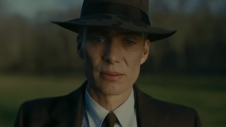 Cillian Murphy as J. Robert Oppenheimer in a trailer for Oppenheimer