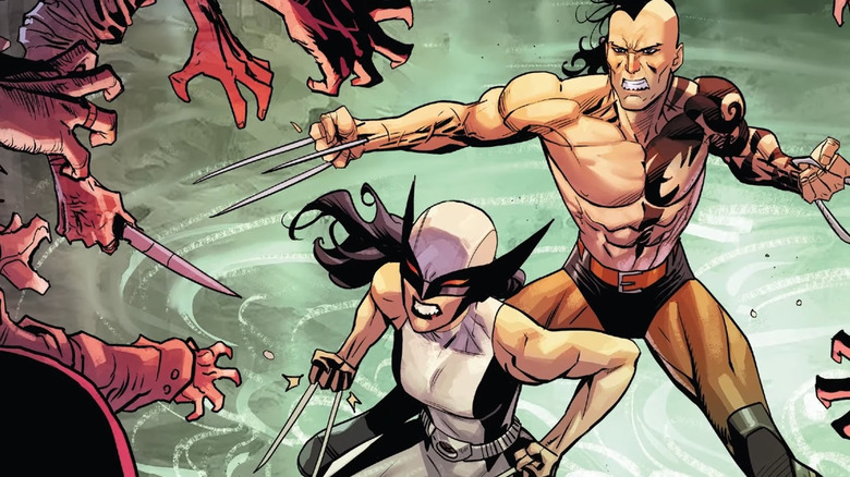 Laura and Daken fighting