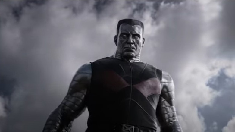 Colossus staring at the camera