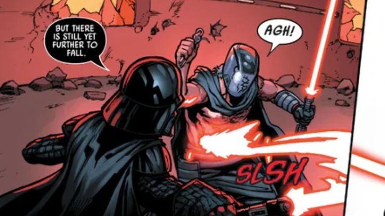 Vader dueling Ren