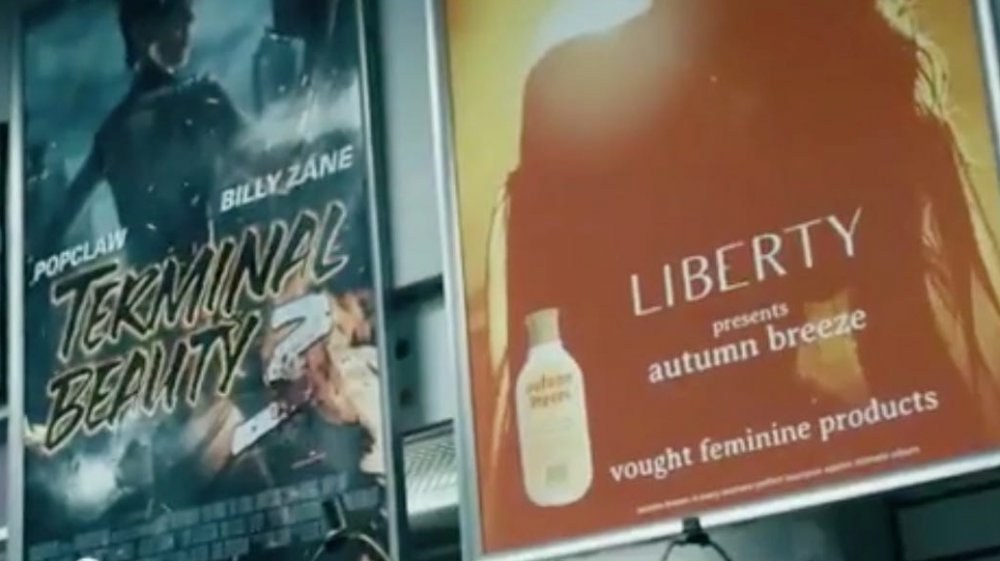 Liberty advertising Autumn Breeze on The Boys season 2