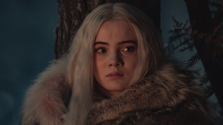 The Witcher Netflix Ciri wears fur coat