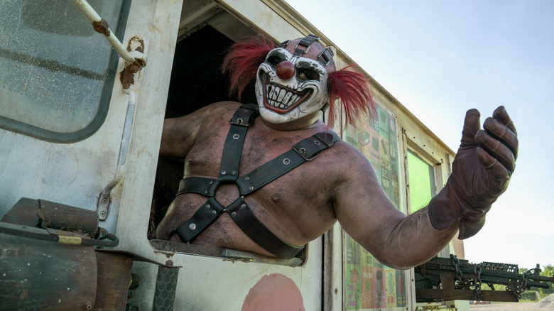 Sweet Tooth hanging out window of ice cream truck