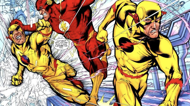 Zoom, Reverse-Flash, and Flash run on the cosmic treadmill in The Flash (Vol. 2)