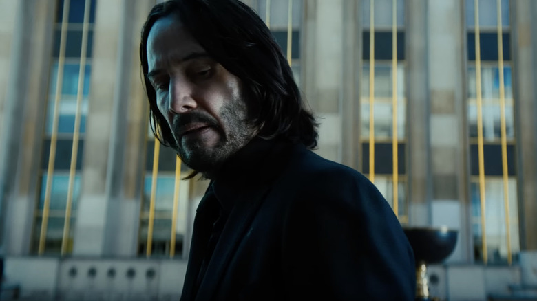 John Wick looks down