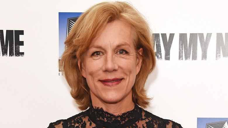 Juliet Stevenson smiling