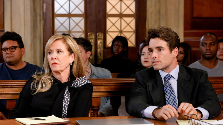 Romy Rosemont and Corey Cott looking attentive