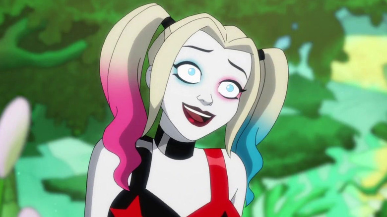 Harley smiling pigtails