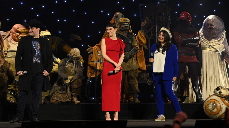 Daisy Ridley onstage at Star Wars Celebration 