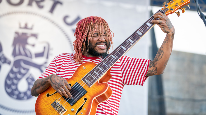 Thundercat playing bass