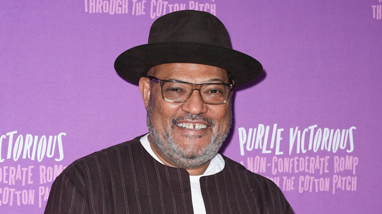 Laurence Fishburne smiling at camera