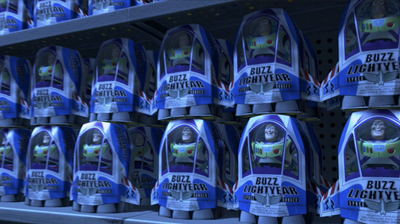 Various Buzz Lightyear's at Al's Toy Barn