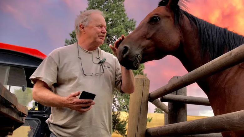 Timothy Reynolds and a horse