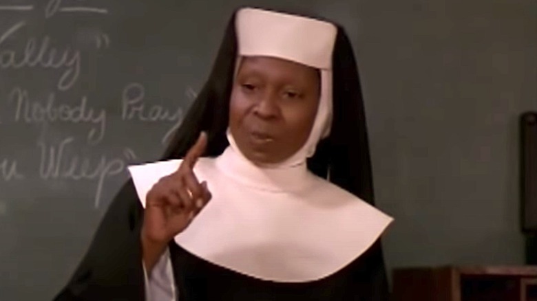 Goldberg playing a nun