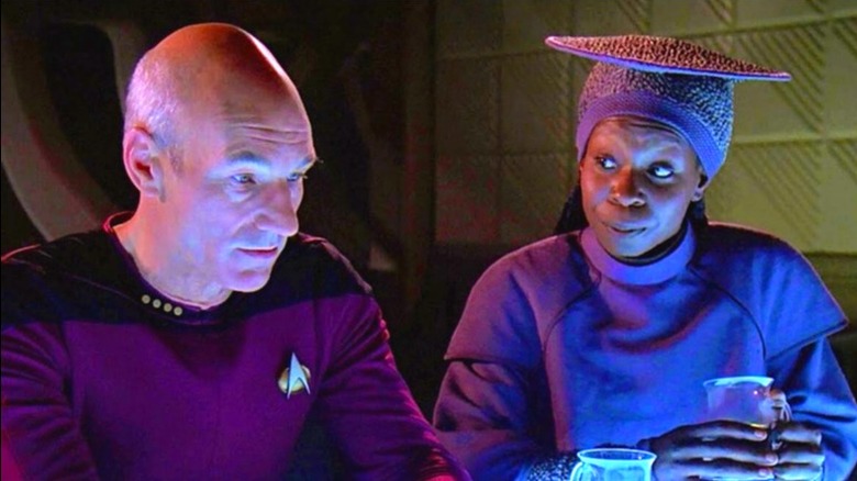 Picard and Guinan Star Trek: TNG