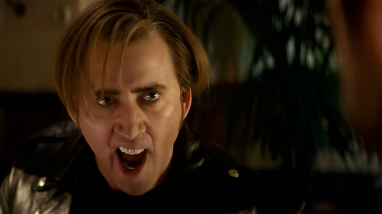 Nicolas Cage screaming in The Unbearable Weight of Massive Talent 