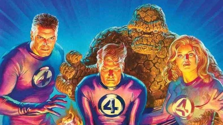 The Fantastic Four in a comic cover variant