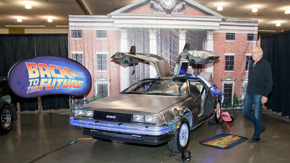 Christopher Lloyd at a DeLorean Back to the Future exhibit in 2016