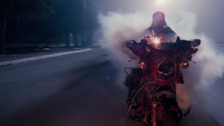 Dan transforms into a monster biker in A Nightmare on Elm Street 5: The Dream Child