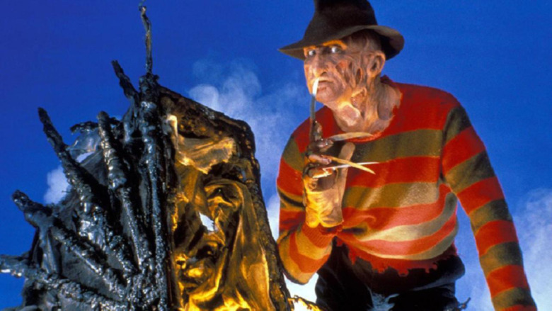 Freddy Krueger with a baby carriage in A Nightmare on Elm Street 5: The Dream Child