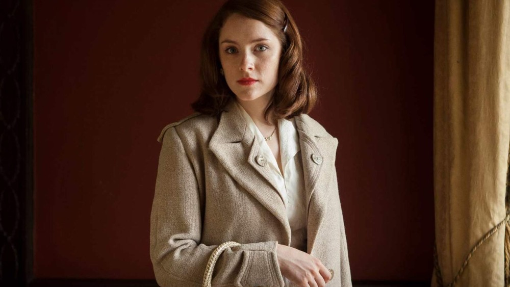 Sophie Rundle looks serious in The Bletchley Circle