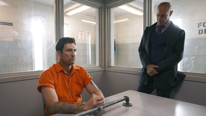 Dylan McDermott and Christopher Meloni in still from Law & Order Organized Crime 